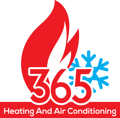365 Heating and Air Conditioning Logo and we install Trane Products and more!